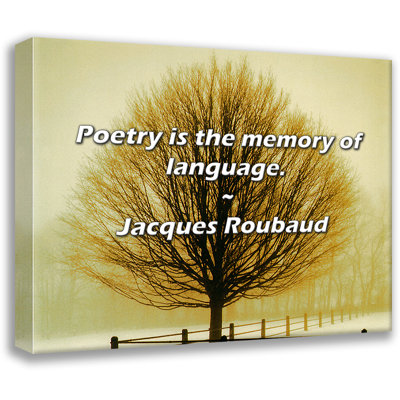 Jacques Roubaud Quote: Poetry is the memory of language.