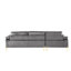 Canapé modulaire en velours avec méridienne-730085858-730085856