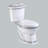 The Renovators Supply Inc. 0.8 Gallons GPF Elongated Comfort Height Floor Mounted Kit (Seat Included)