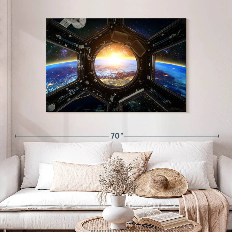 Oberle Space Station Earth View, 32" H x 48" W