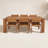 Azul 6 - Person Acacia Wood Patio Dining Set with Rectangular Table