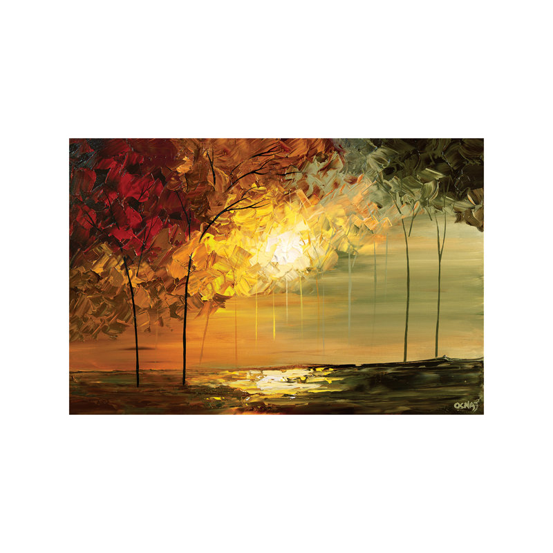 September by Osnat Tzadok - Wrapped Canvas Painting, 66.04 cm H x 45.72 cm W x 1.91 cm D