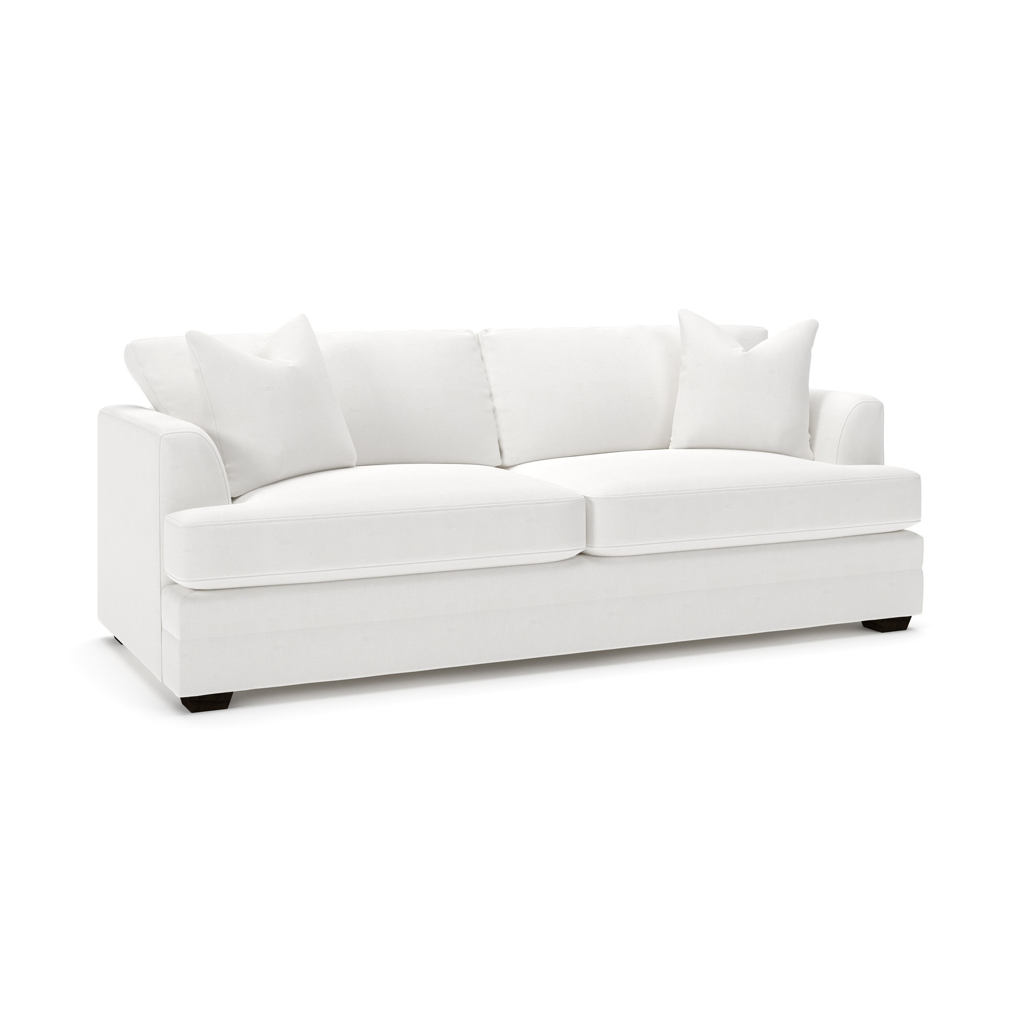 Edan Upholstered Queen Sleeper Sofa, Drusky Moonglow Sustain® Basketweave