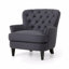 Fauteuil club + repose-pieds
