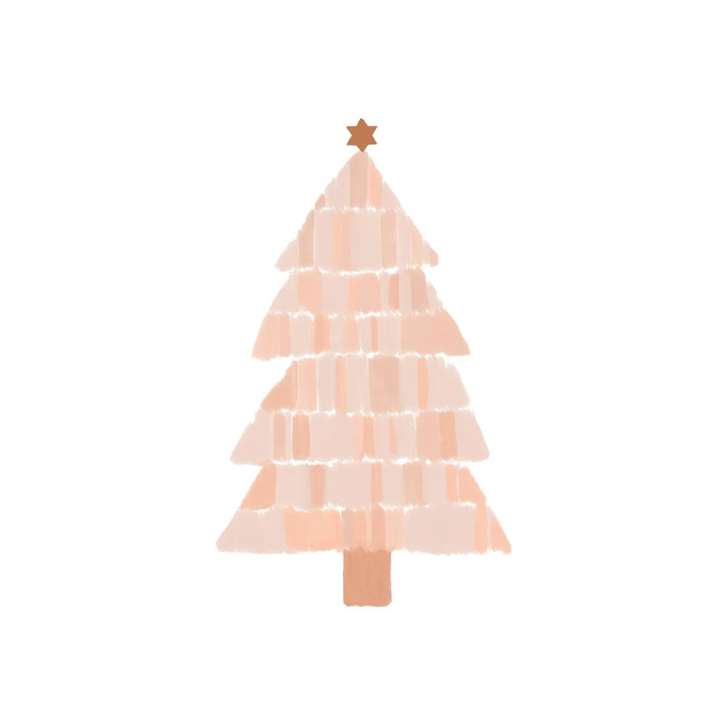 "Arbre de Noël" par Orara studio, reproduction d’art, Pas de tapis, Toile tendue, H 48 po x l 32 po x P 1,5 po