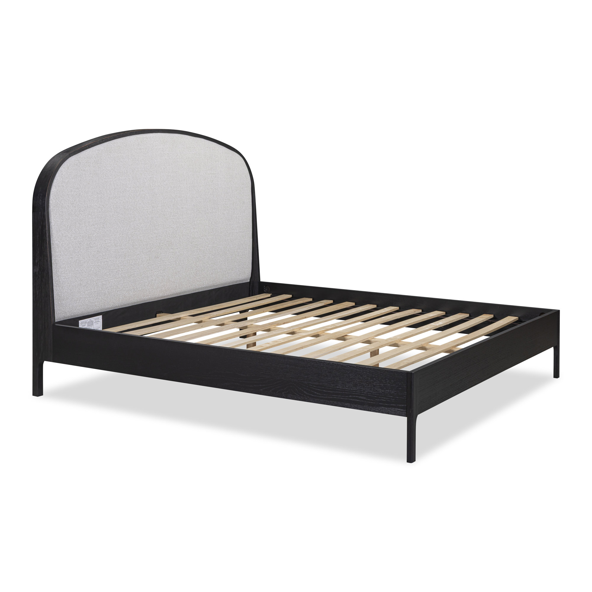 Danny Upholstered Bed, Black, King