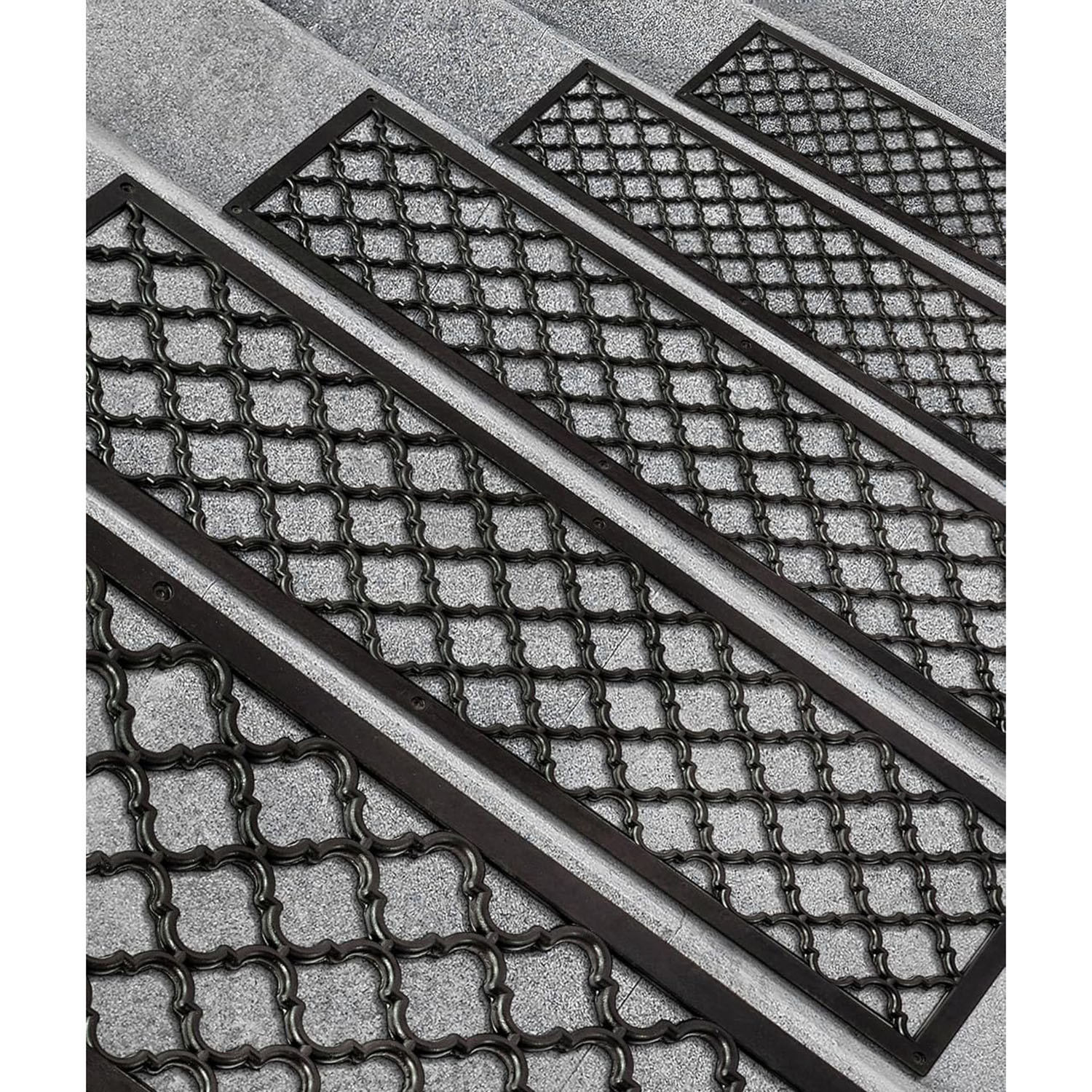 Red Barrel Studio® Rubber Stair Treads Non-Slip Outdoor 35”X10” (5-Pack ...