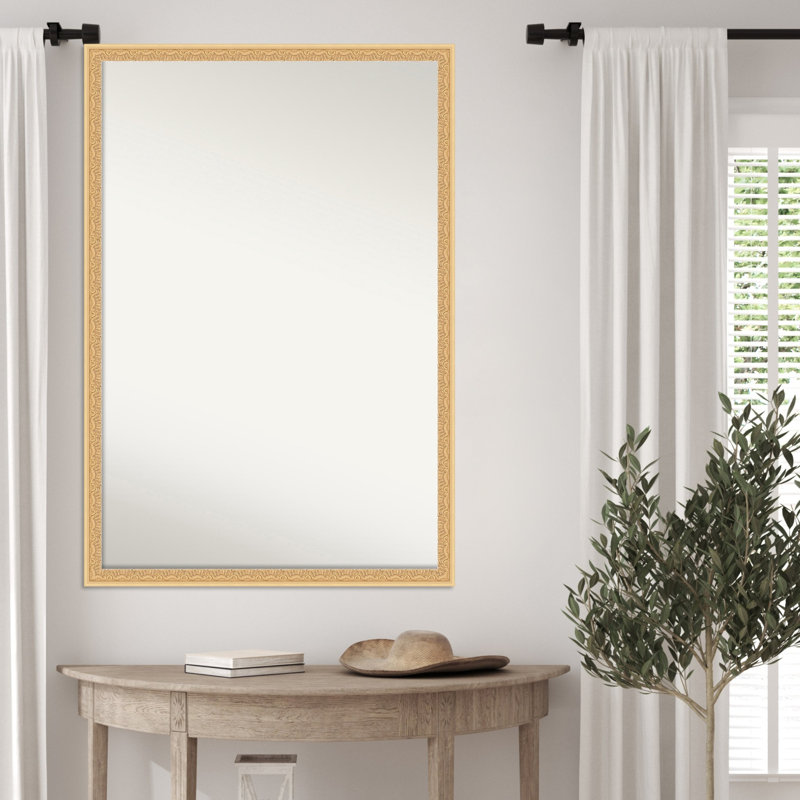 Miroir mural Bethany, 26 po x 20 po, Doré