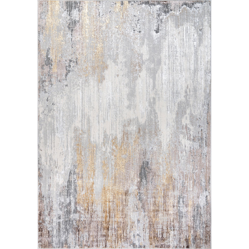 Tapis transitionnel abstrait MDA Rugs Collection Reginald, Rectangle 7 pi 1 po x 10 pi