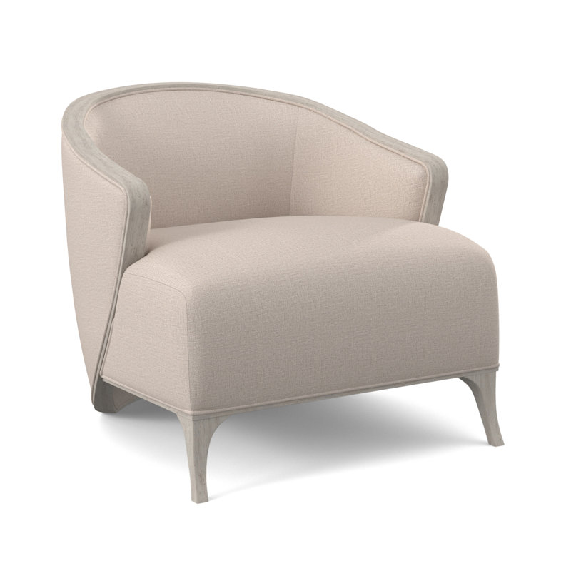 Fauteuil demi-tonneau Penegrine, Bisque, Lin Elise