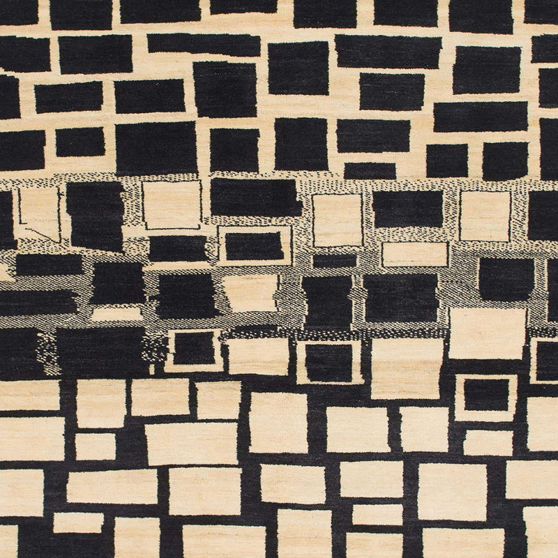 Tapis abstrait moderne 1515, Carré 8 pi