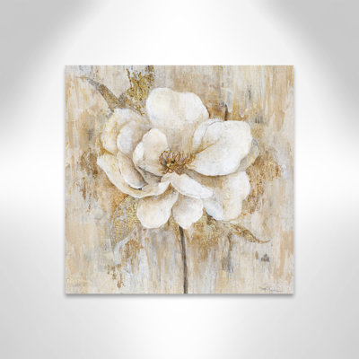 «Venetian Gold Botanical II», peinture sur toile sans cadre