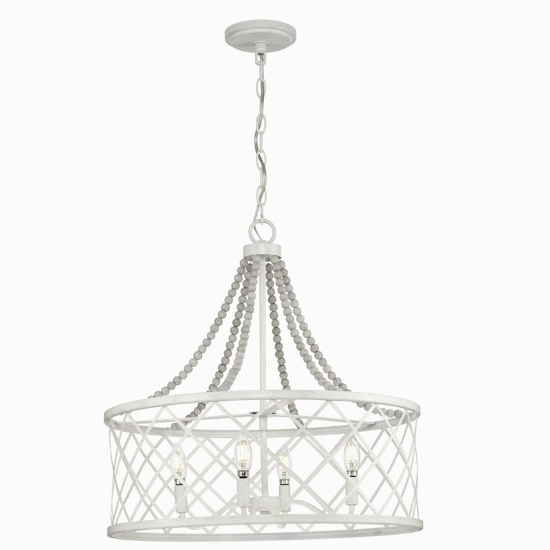 Jonaye 4 - Light Dimmable Drum Chandelier