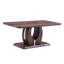 Rectangular Coffee Table With Walnut Finish - Adds Elegance To Home Grain Sticker Easy Clean And Maintain
