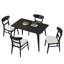 Une table et 4 chaises rembourrées-1128252355-1128252358-1128252357