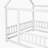 Ashton Floor Wooden Bed With House Roof Frame, Fence Guardrails-457666986-457666989