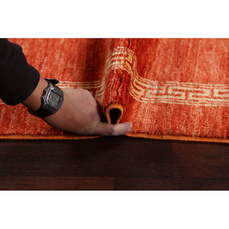 Tapis de couloir oriental contemporain Gabbeh 3 x 9
