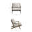 Saratoga Outdoor Teak Wood Armchair In Pebble-123103181