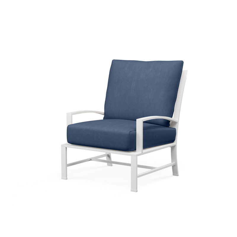 Bristol Outdoor Lounge Chair, Echo Midnight Sunbrella®