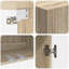  Wall-Mounted Cabinet Engineered Wood Storage Home Office Shelf Modern-1584595198