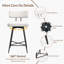 Ensemble de tabourets de bar pivotants à hauteur de comptoir, tabourets de comptoir de cuisine en cuir de 26 po pour îlot de cuisine-1582188999-1582188997