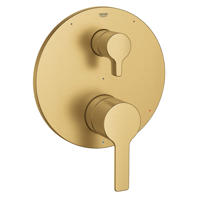 LINEARE PRESSURE BALANCE VALVE TRIM WITH 3-WAY DIVERTER WITH CARTRIDGE 7.5, Brushed Cool Sunrise