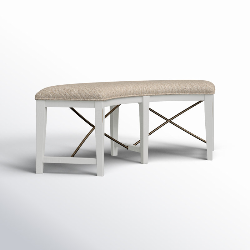 Banc rembourré Ariyal, Blanc