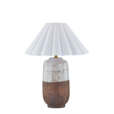 Lampe de table 24,5 po avec abat-jour en lin Ifeyinwa