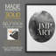 Graphite Moon I-Premium, reproduction encadrée prête à accrocher - aucun clou requis - aucun clou requis-108039035-108039043