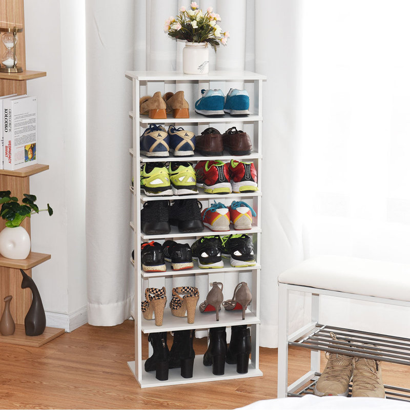 Range-chaussures 14 paires, Blanc