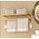 Porte-serviettes de salle de bain en acier inoxydable avec barres et crochets doubles - Tablette de salle de bain murale pour serviettes et rangement de salle de bain