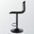 Beversley Swivel Upholstered Adjustable Height Counter Stool with Metal Frame