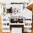 Vanity Desk with Mirror and Lights, Makeup Vanity Desk with 7 Drawers & Cushioned Stool, Hidden Cabinet, Brightness Adjustable, Vanity Table for Bedroom, Dressing Room, Women, Girl (White)