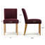 Chaise rembourrée en lin à hauteur d'assise de 18,5 po Dawniel-130365626