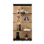 Vitrine à deux portes Tawny avec 4 tablettes et porte