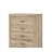 Miquell Natural Finish Wooden Chest with Five Spacious Drawers for Organized Storage and Rustic Charm
