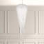 Chantant 6 Light 24in x 79in Chandelier in Polished Stainless Steel with Clear Radiance Crystals