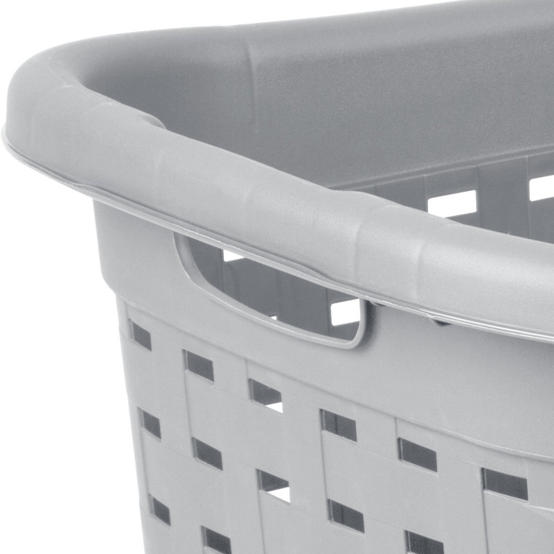 Sterilite Weave Laundry Basket, Decorative Pattern with Handles, Carry Clothes to Laundry Room