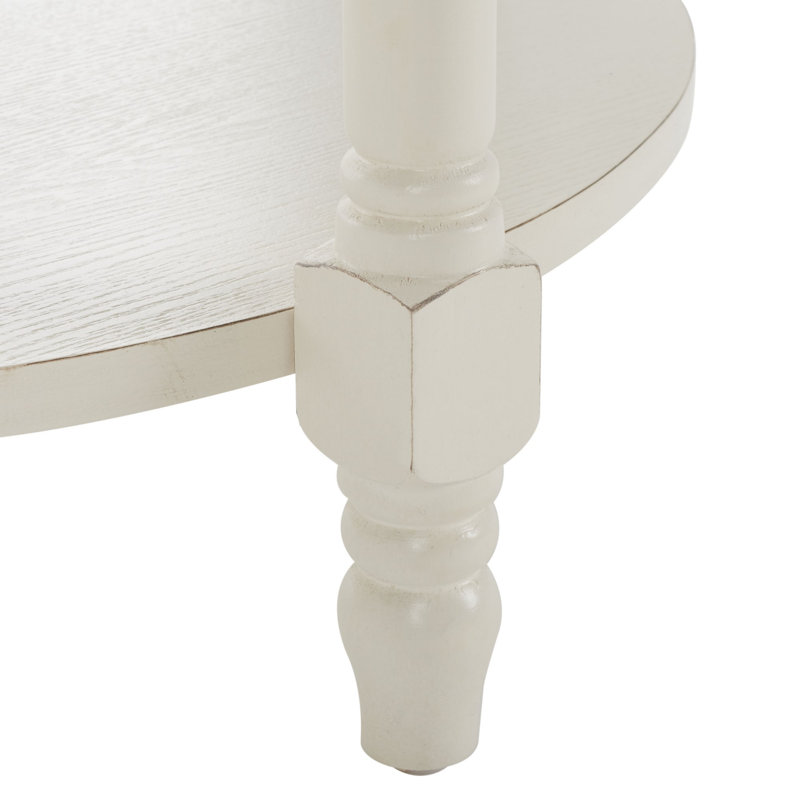 Console en bois massif 30 po Graer, Blanc