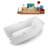 59" x 28" Freestanding Soaking Acrylic Bathtub-75226988