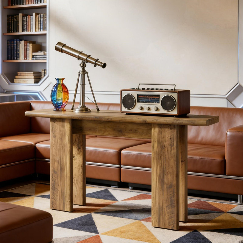 Rustic Style 70" Long Farmhouse Sofa Table