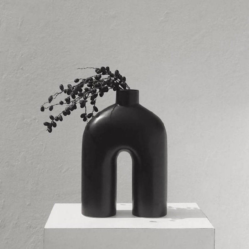 Vase Zo, Noir, noir, noir, noir