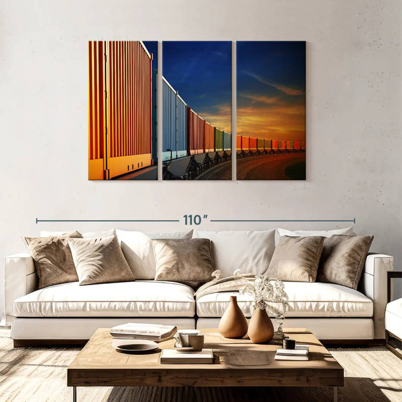 Mehar Freight Train Containers, 48" H x 74" W