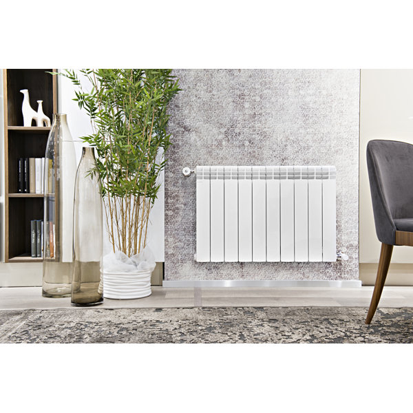 Modern Warmth Alustal Hydronic Radiant Radiator Heater with Wall Bracket |  Wayfair