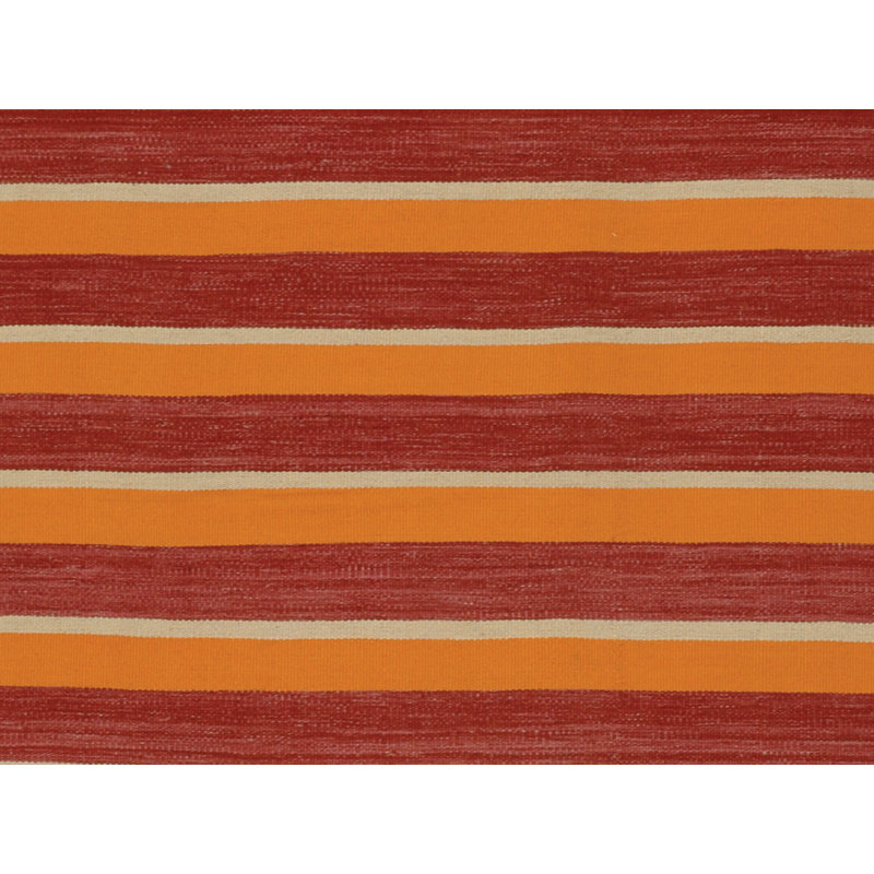 Striped Area Rug in Orange/Red