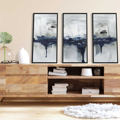 «Indyscape I» par Stella Chang, reproduction sur toile flottante 3 pièces