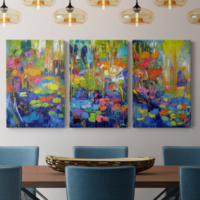 Floral Study  Series  CLXXXII  -Premium Gallery Wrapped Canvas Set -Ready to Hang