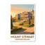 Mount Stewart, Northern Ireland - Romantic Gardens And Stately House Travel Poster. Giclee Print On Wrapped Canvas. Wall Art, Home Decor - Parks & Gardens, Northern Ireland - Wrapped Canvas Print-1673403915