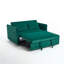 Canapé-lit convertible futon 3 en 1, petite causeuse en velours de 55 po avec 2 coussins, dossier inclinable, canapé latéral pour le salon, canapé-lit-1896930597