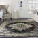 Burnie Oriental Black/Cream Area Rug